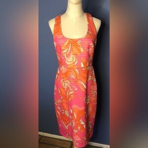 Trina Turk Racer Back Vibrant Dress Size 6
